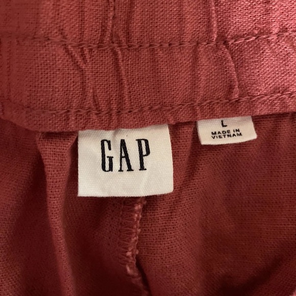 Women's Gap dark pink linen blend pull on chino shorts size L - NWT - Picture 10 of 10